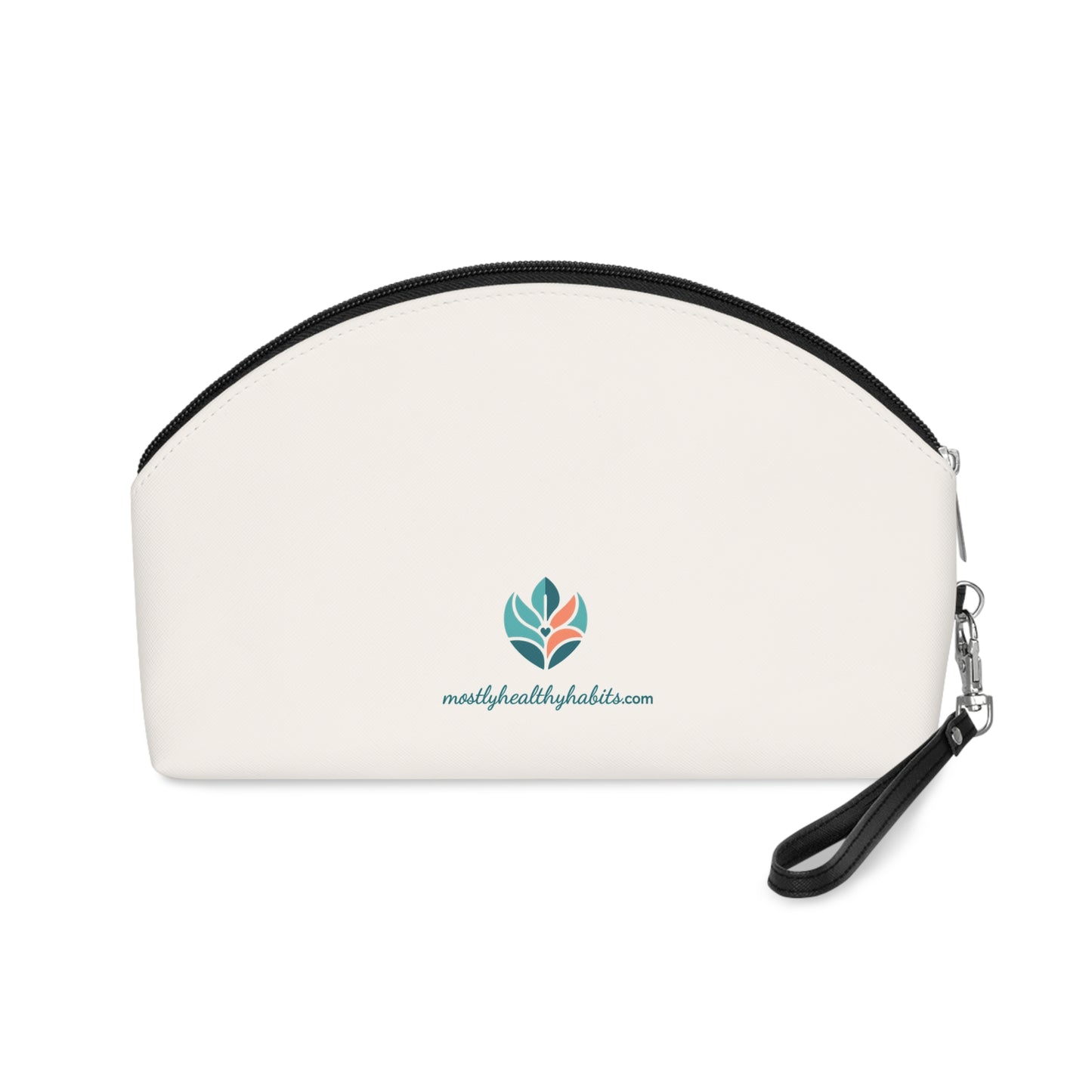 Fueled by Tea & Tenacity Makeup Bag, Travel Cosmetic Case, Makeup Organizer, Gift for Her